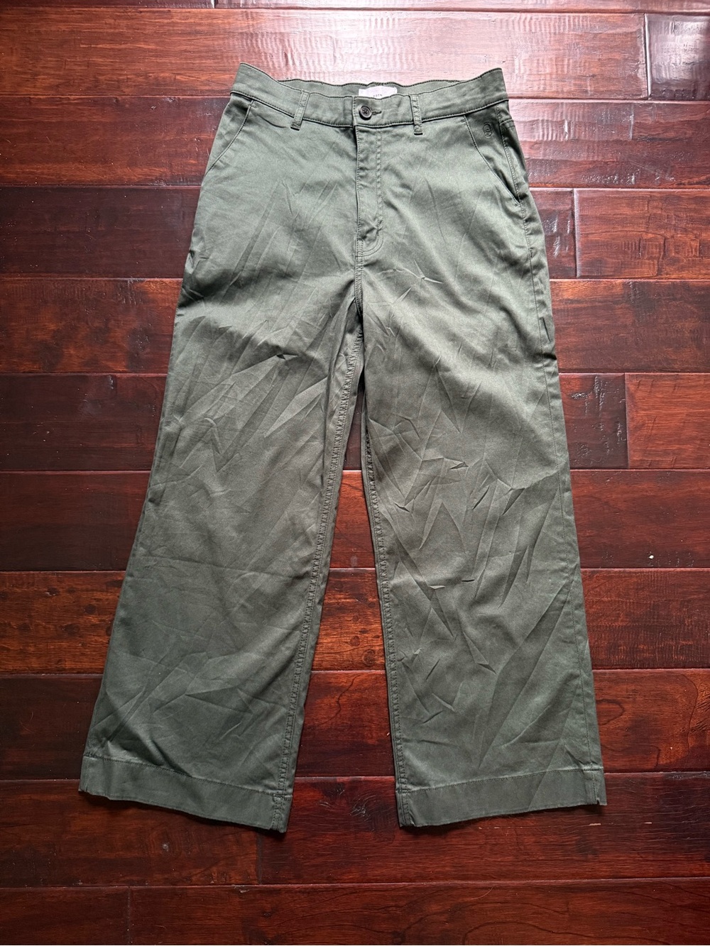 KOTN Olive Green High Rise Wide Leg Pants – Size 6